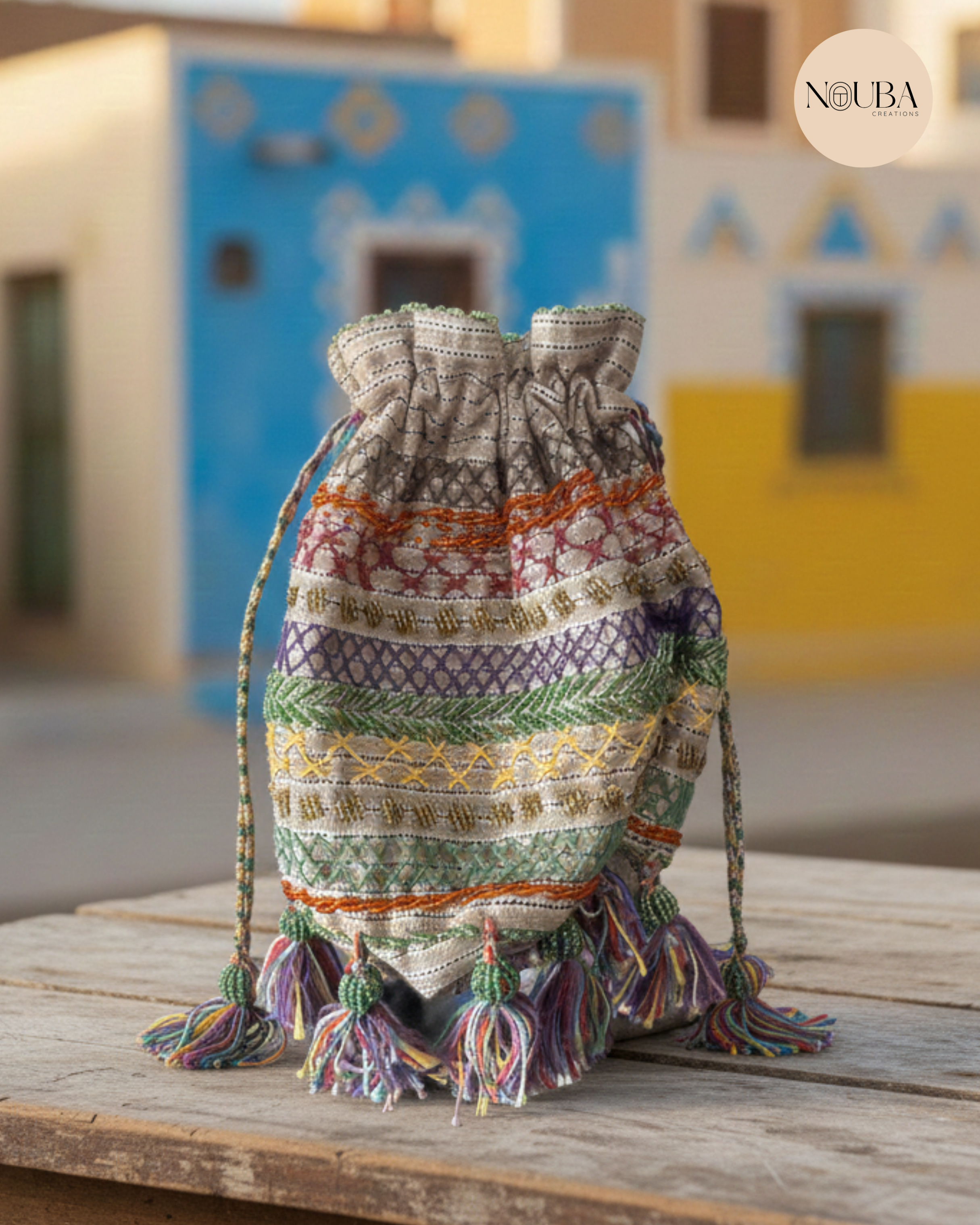 Sac brodé à la main Égyptien– Artisanat oriental & esprit nomade