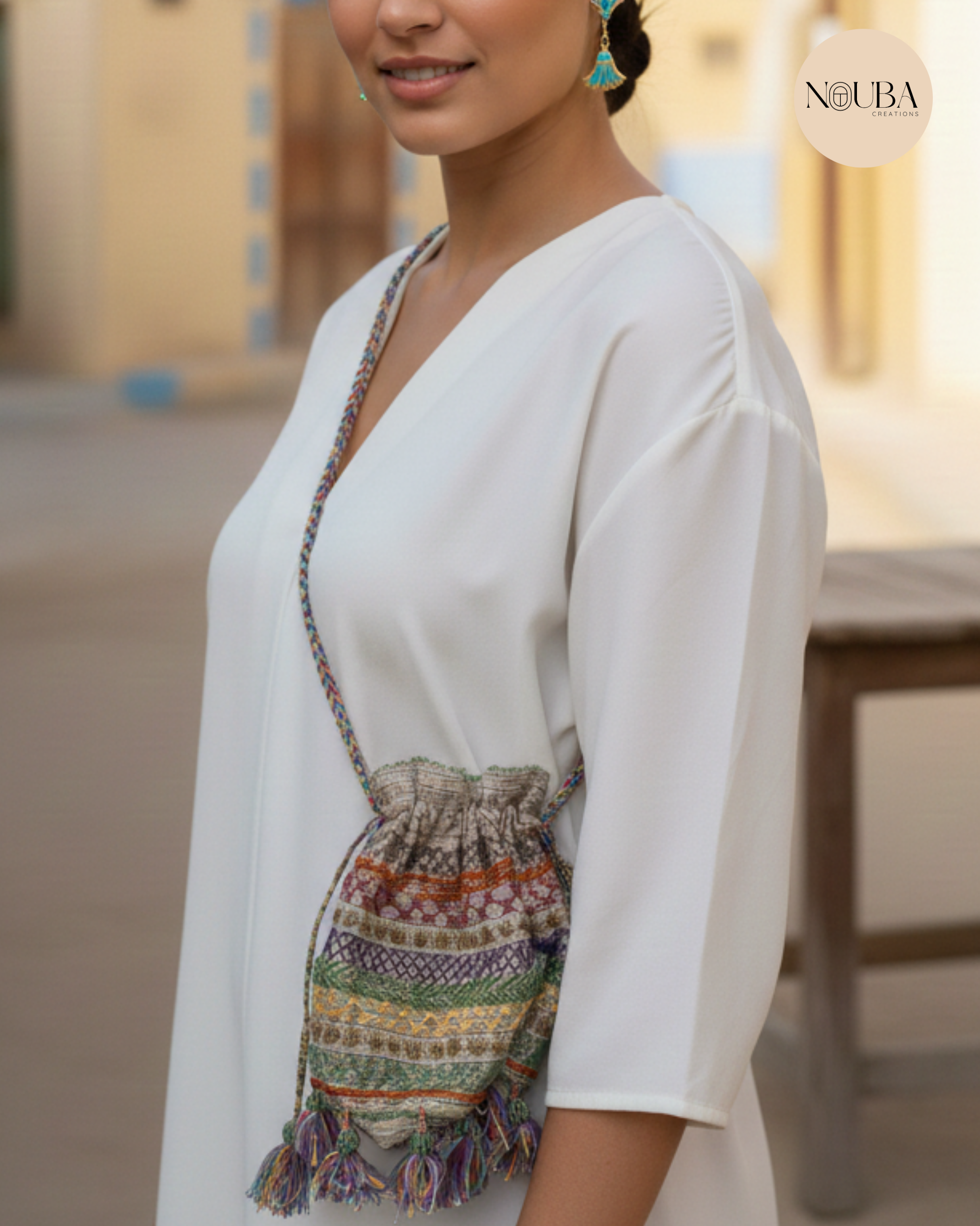 Sac brodé à la main Égyptien– Artisanat oriental & esprit nomade