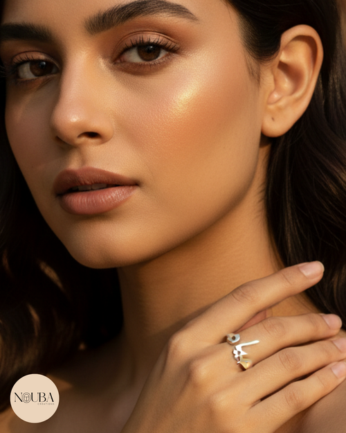 Bague Calligraphie Arabe “Vie” – Argent 925 | Bijou Oriental Minimaliste