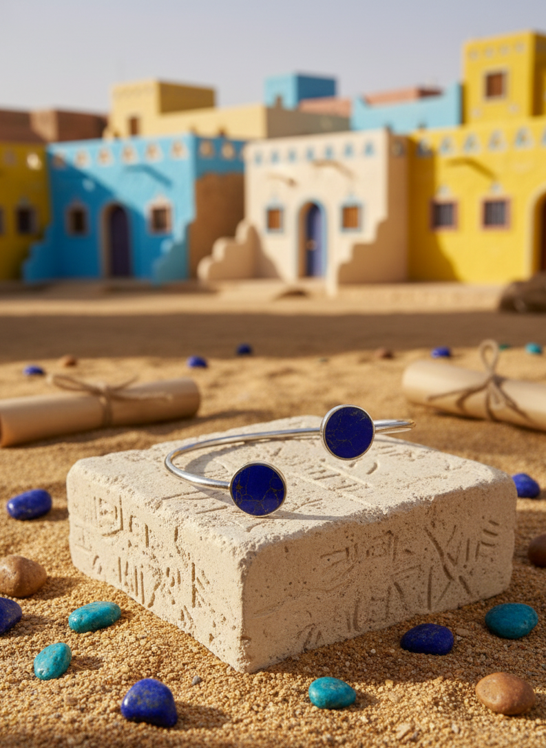 Bracelet Pierre Bleue en Argent 925